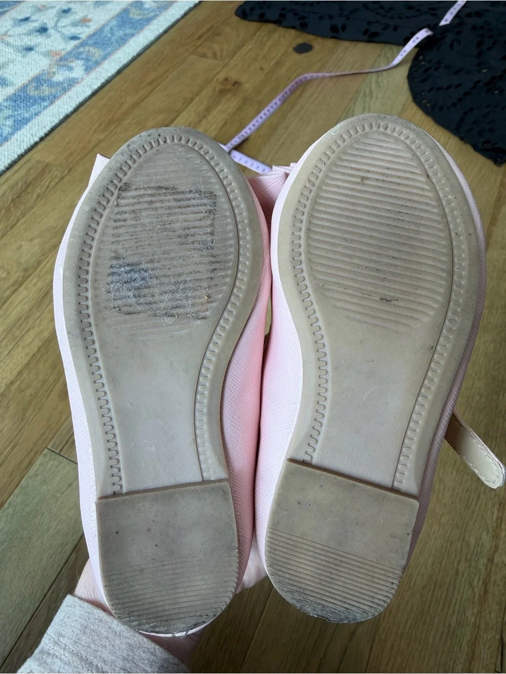 Janie and Jack Soft Pink Bow Strap Dress Shoes